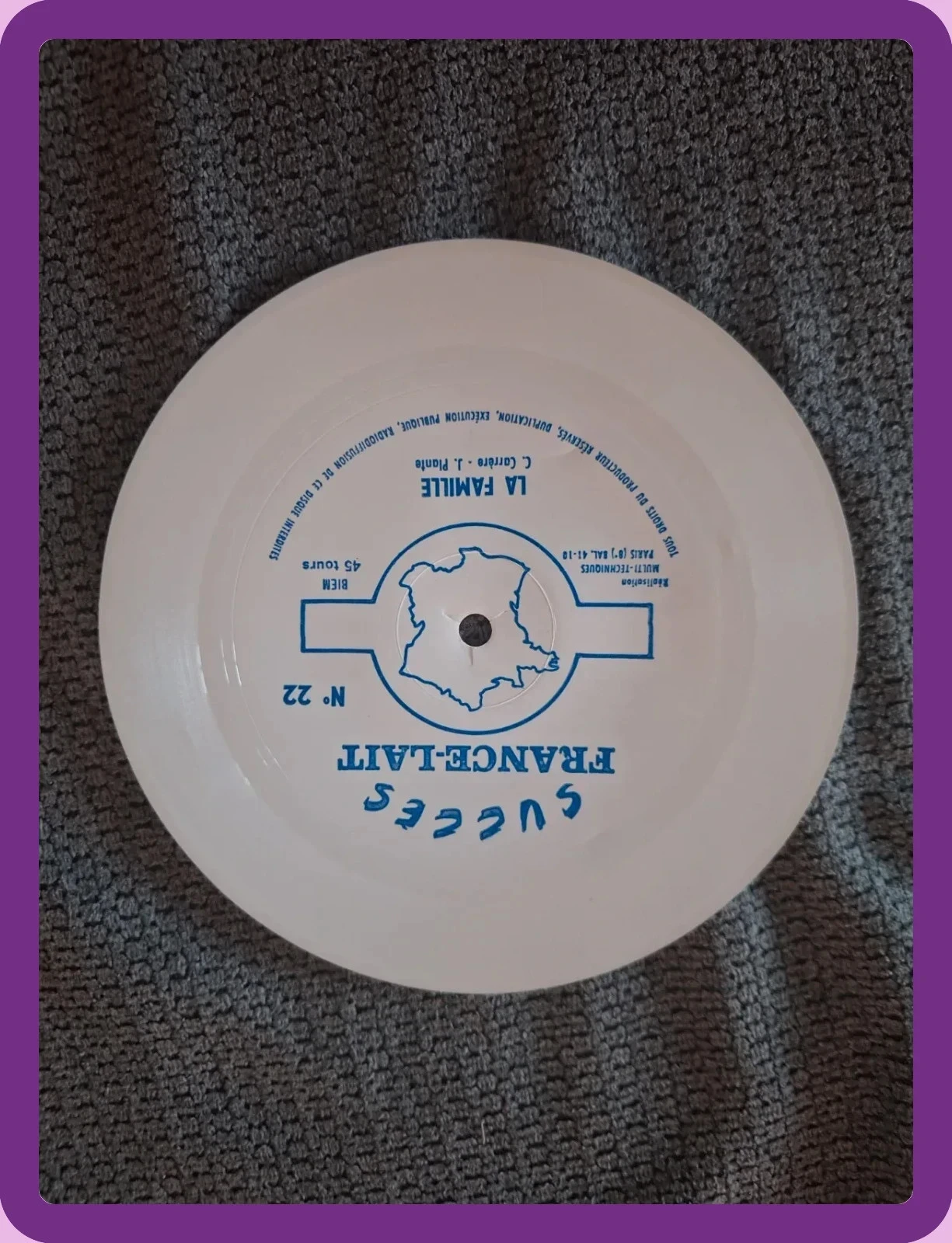Disco Flexível Publicitário Vintage – Música A Família (1970) – photo 3